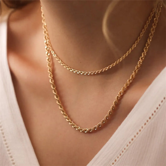 Fashion U Shape Stainless Steel Necklace Plating Stainless Steel Necklaces