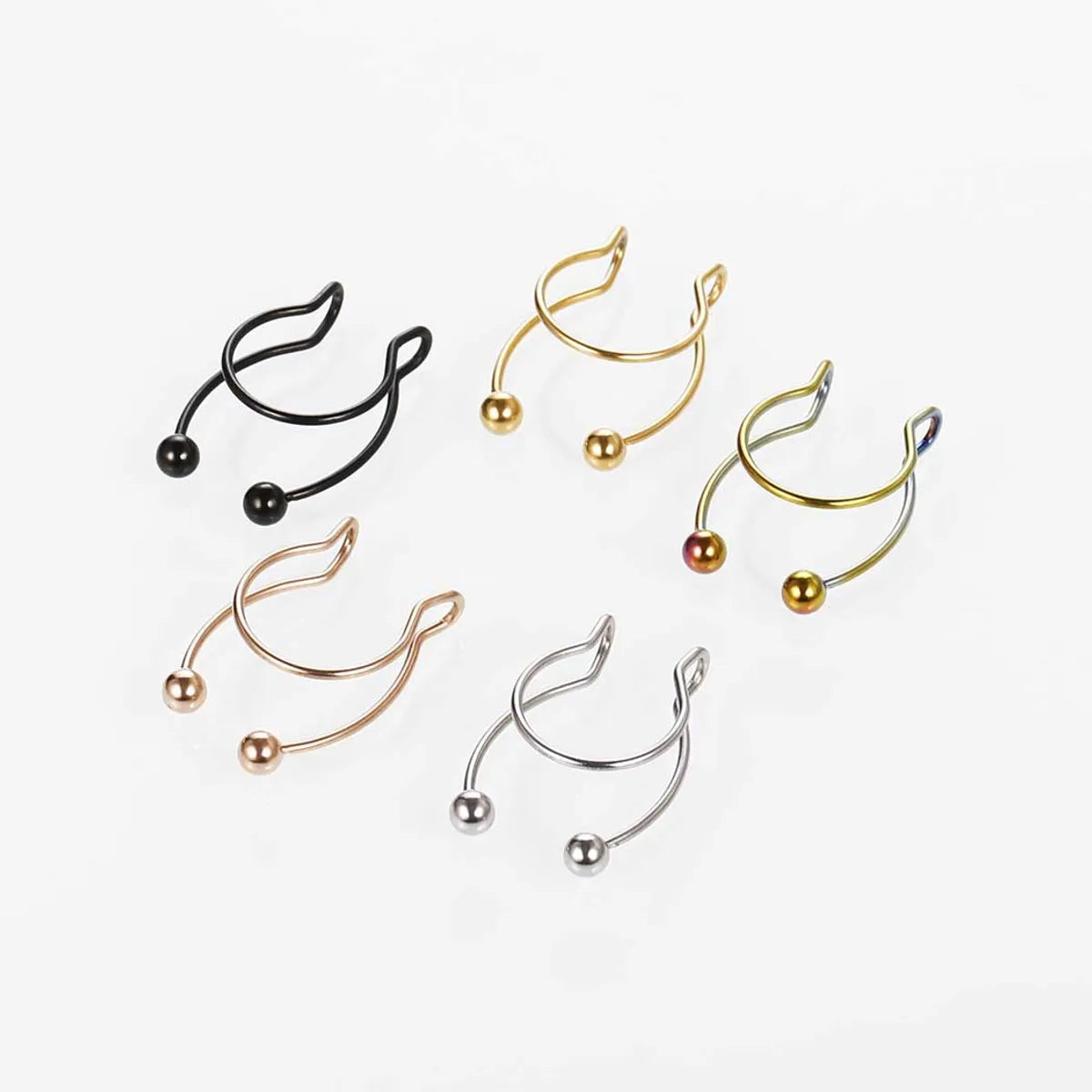 Fashion U Shape Stainless Steel Plating Nose Ring