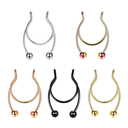 Fashion U Shape Stainless Steel Plating Nose Ring