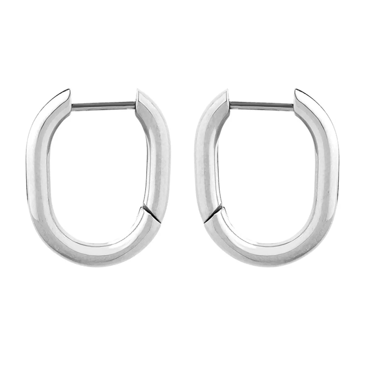 Fashion U Shape Titanium Steel Earrings Plating Stainless Steel Earrings