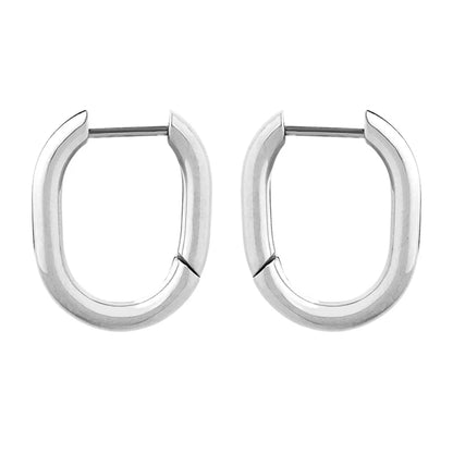 Fashion U Shape Titanium Steel Earrings Plating Stainless Steel Earrings