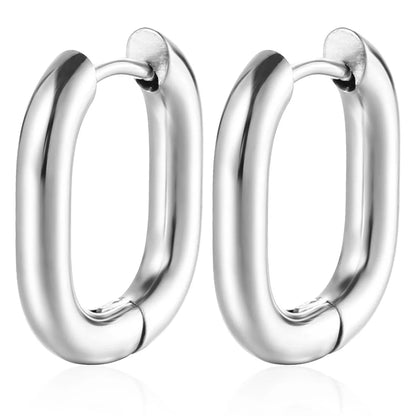 1 Pair Fashion U Shape Plating 201 Stainless Steel 18K Gold Plated Earrings