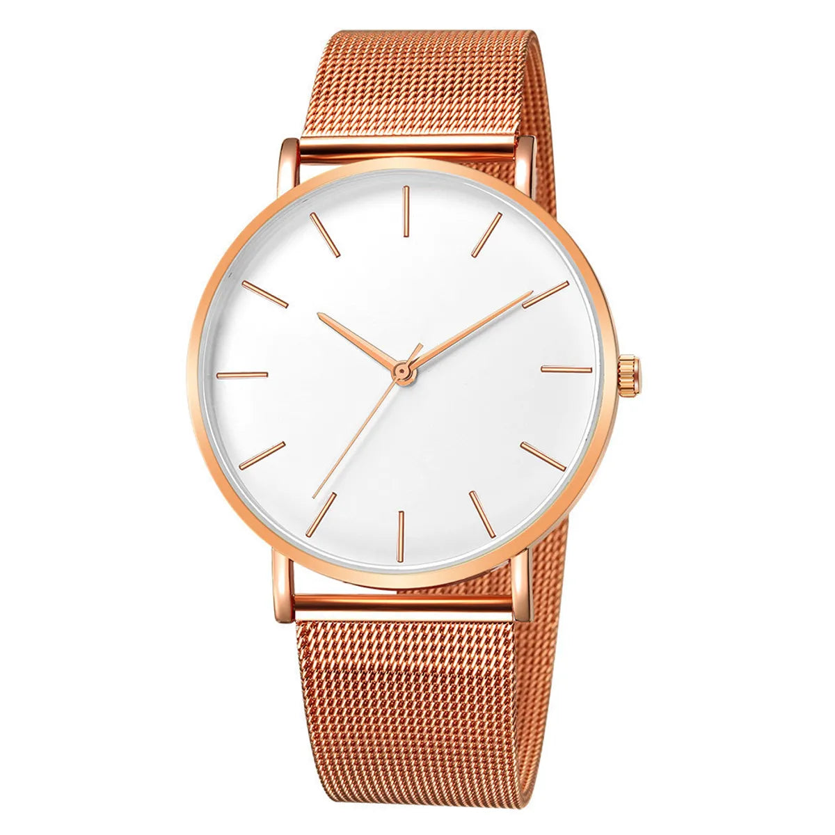 Fashion Ultra-Thin Quartz Mesh Strap Watch Simple Scale Quartz Men'S Business Watch Wholesale