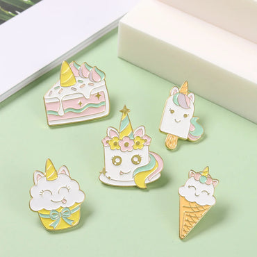 Fashion Unicorn Alloy Stoving Varnish Women'S Brooches