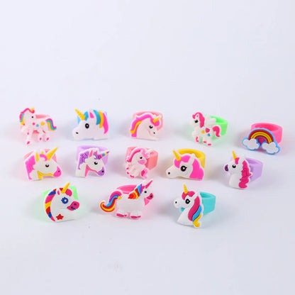 Fashion Unicorn Plastic Epoxy Rings 1 Piece