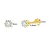 Fashion Unisex Geometric Stainless Steel Earrings With Emerald Set Zircon And Electroplating Design