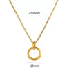 Fashion Versatile Necklace Accessories Stainless Steel Titanium Steel Geometric Electroplating Light Luxury Style Unisex
