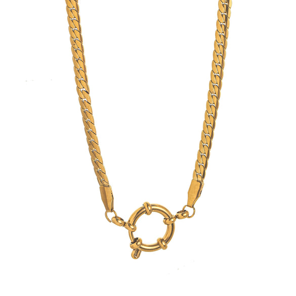 Fashion Versatile Necklace Accessories Stainless Steel Titanium Steel Geometric Electroplating Light Luxury Style Unisex
