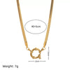 Fashion Versatile Necklace Accessories Stainless Steel Titanium Steel Geometric Electroplating Light Luxury Style Unisex