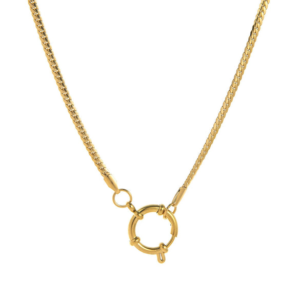 Fashion Versatile Necklace Accessories Stainless Steel Titanium Steel Geometric Electroplating Light Luxury Style Unisex