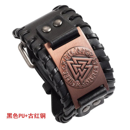 Fashion Geometric Pu Leather No Inlaid Unisex Bracelets