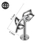 Fashion Vshaped Tulip Flower Lip Heart Shape G23 Titanium Zircon Electroplated Piercing Inner Tooth Earrings