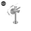 Fashion Vshaped Tulip Flower Lip Heart Shape G23 Titanium Zircon Electroplated Piercing Inner Tooth Earrings