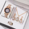 Fashion Watch Jewelry Set Alloy And Stainless Steel Round Dial
