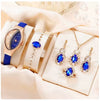 Fashion Watch Jewelry Set Alloy And Stainless Steel Round Dial
