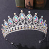 Fashion Water Droplets Crown Alloy Rhinestone Crown 1 Piece