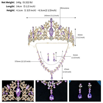 Fashion Water Droplets Flower Alloy Inlay Rhinestones Pearl Jewelry Set 1 Set