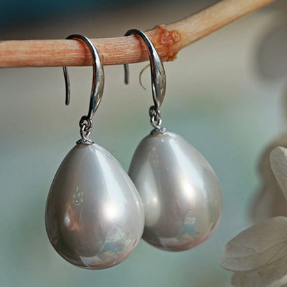 Fashion Water Droplets Pearl Drop Earrings 1 Pair