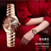 Fashion Waterproof Luminous Women's Steel Belt Quartz Watch With Double Calendar And Round Dial