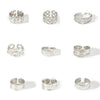 Fashion Widefaced Titanium Steel Open Ring For Women Geometric Drop Shape Electroplated