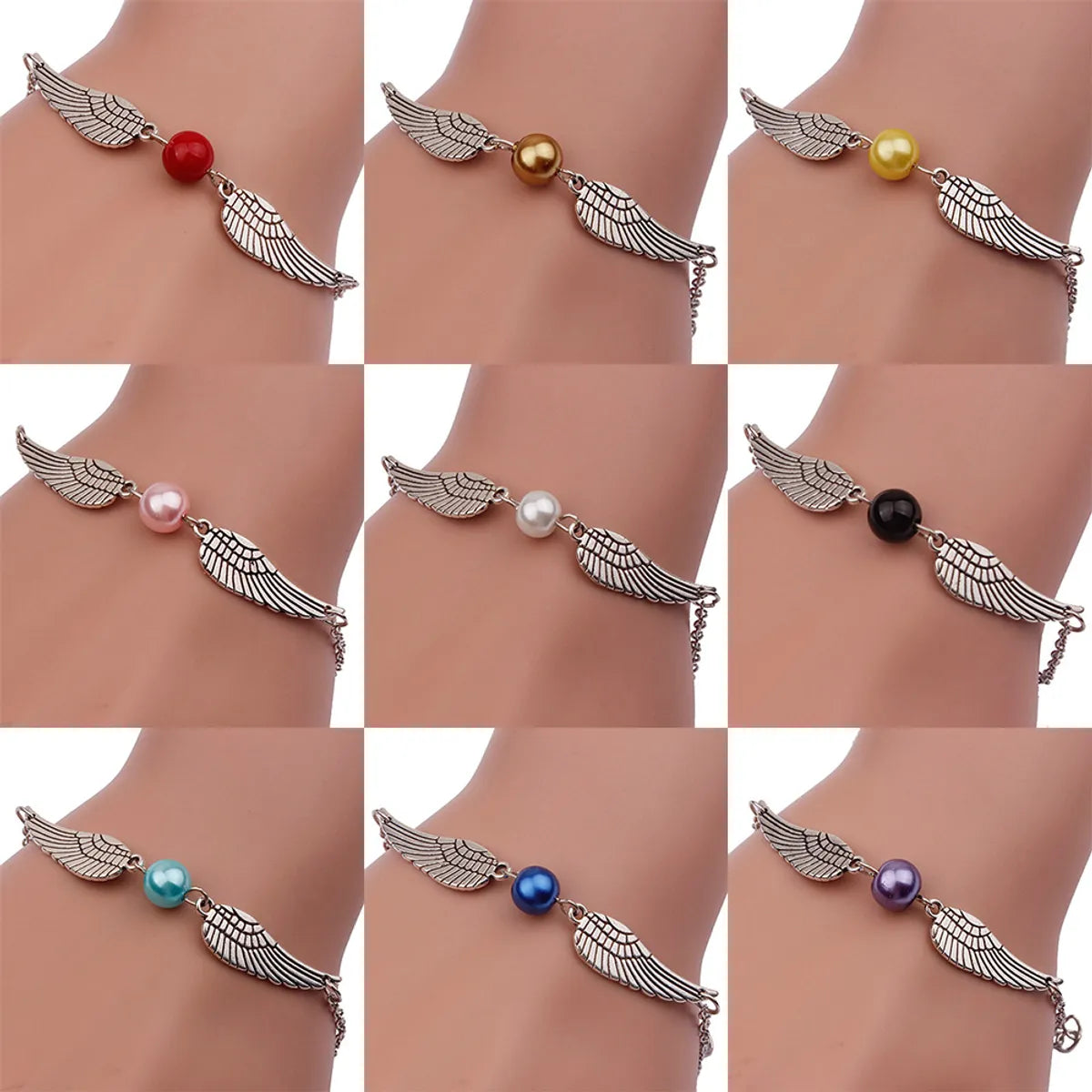 Fashion Wings Alloy Pearl Women's Bracelets 1 Piece