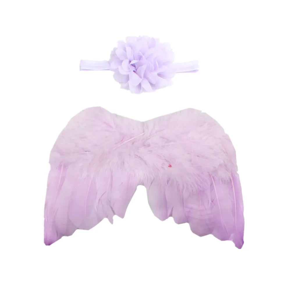 Fashion Wings Elastic Band Flowers Hair Band