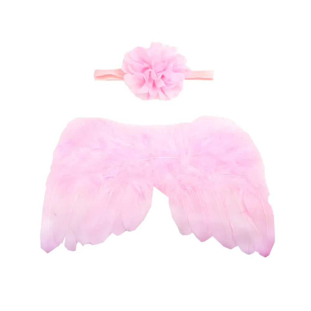 Fashion Wings Elastic Band Flowers Hair Band