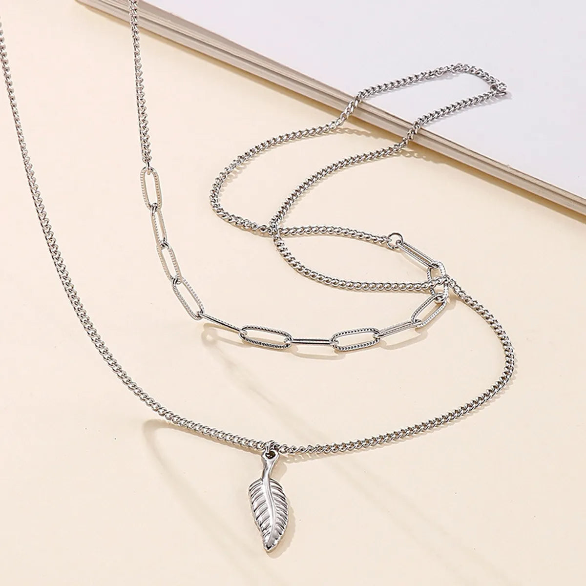 Fashion Wings Long Double-layer Titanium Steel Sweater Chain Wholesale