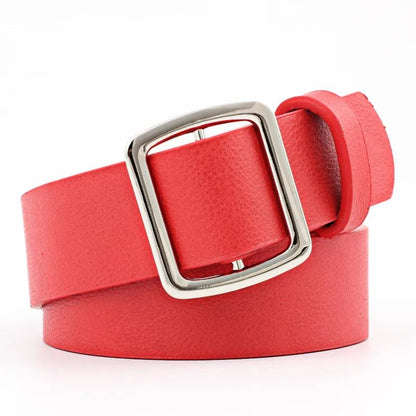 Fashion Woman Imitation Leather Smooth Buckle Belt Strap For Jeans Dress Multicolor Nhpo134178