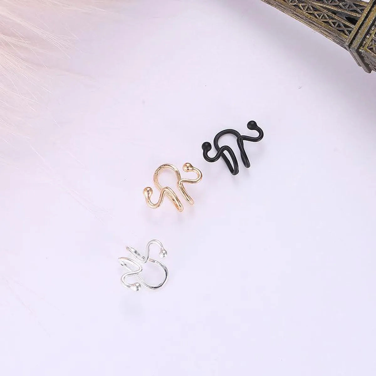 Wholesale Jewelry Simple Style Geometric Metal No Inlaid Plating Earrings