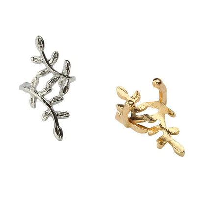 Fashion Women Metal Leaves Single Ear Cuff Clip Earrings Alloy Alloyen Nhdp136138