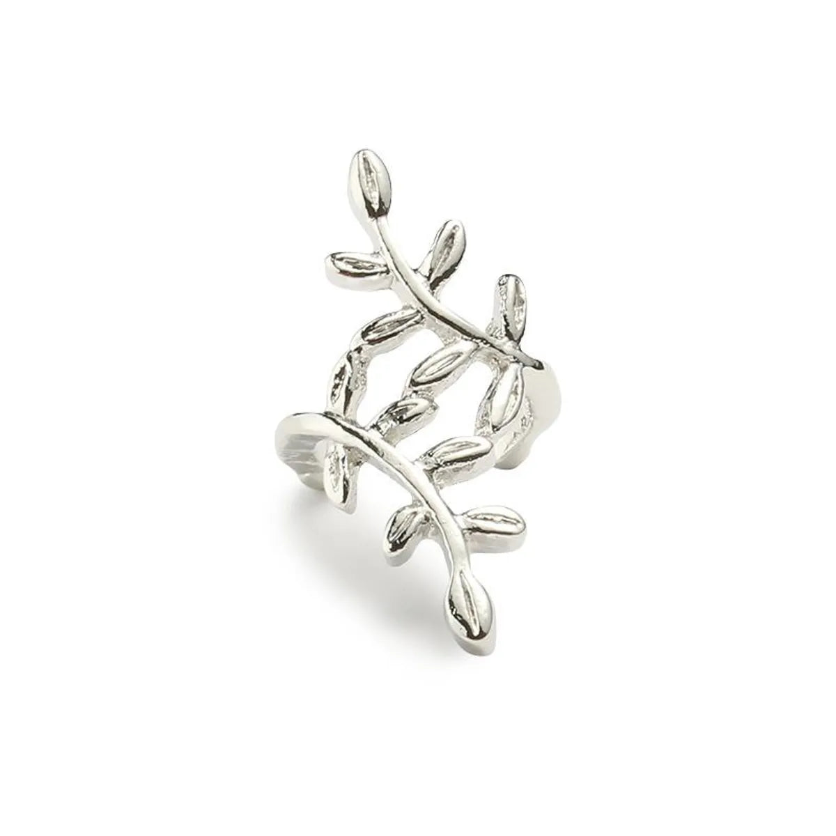 Fashion Women Metal Leaves Single Ear Cuff Clip Earrings Alloy Alloyen Nhdp136138