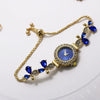 Fashion Women's Alloy And Stainless Steel Round Water Drop Shape Bracelet Watch