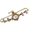 Fashion Women's Alloy And Stainless Steel Round Water Drop Shape Bracelet Watch