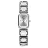 Fashion Women's Alloy And Stainless Steel Square Dial Quartz Watch With Diamond Inlay