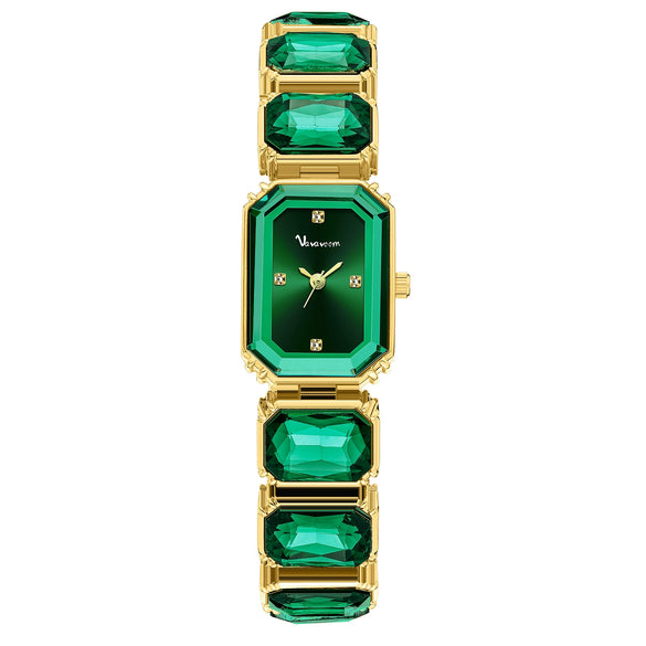 Fashion Women's Alloy And Stainless Steel Square Dial Quartz Watch With Diamond Inlay