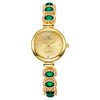 Fashion Women's Alloy Bracelet Watch With Round Dial And Diamond Inlay