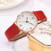 Fashion Women's Alloy Case Textile Strap Round Dial Glass Quartz Watch