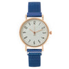 Fashion Women's Alloy Metal Strap Round Dial Quartz Watch With Magnet Strap