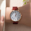 Fashion Women's Alloy Metal Strap Round Dial Quartz Watch With Magnet Strap