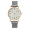 Fashion Women's Alloy Metal Strap Round Dial Quartz Watch With Magnet Strap