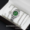 Fashion Women's Alloy Quartz Watch With Imitation Leather Strap And Stainless Steel Clasp