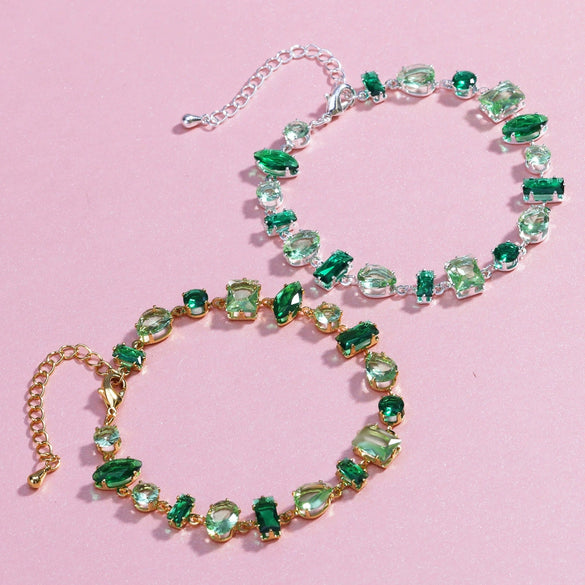 Fashion Women's Artificial Crystal Zircon Color Bracelet