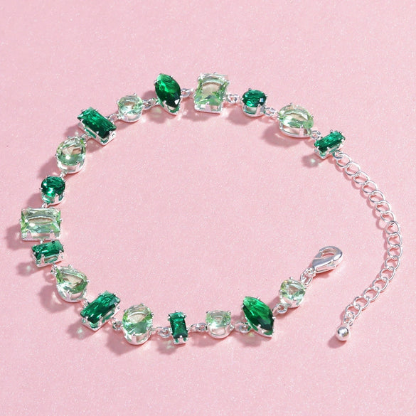 Fashion Women's Artificial Crystal Zircon Color Bracelet