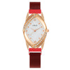 Fashion Women's Metal Belt Quartz Watch With Oval Dial And Mineral Strengthened Glass Mirror