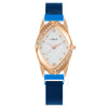 Fashion Women's Metal Belt Quartz Watch With Oval Dial And Mineral Strengthened Glass Mirror