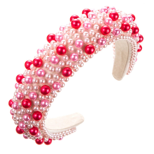 Fashion Women's Pearl Hair Hoop Handmade