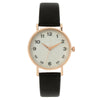 Fashion Women's Quartz Watch Alloy Case Imitation Leather Strap Stainless Steel Buckle Round Dial