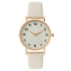 Fashion Women's Quartz Watch Alloy Case Imitation Leather Strap Stainless Steel Buckle Round Dial