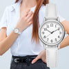 Fashion Women's Quartz Watch Alloy Strap Stainless Steel Clasp Round Dial